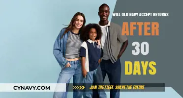 Can You Return Items to Old Navy After 30 Days? Here's What You Need to Know