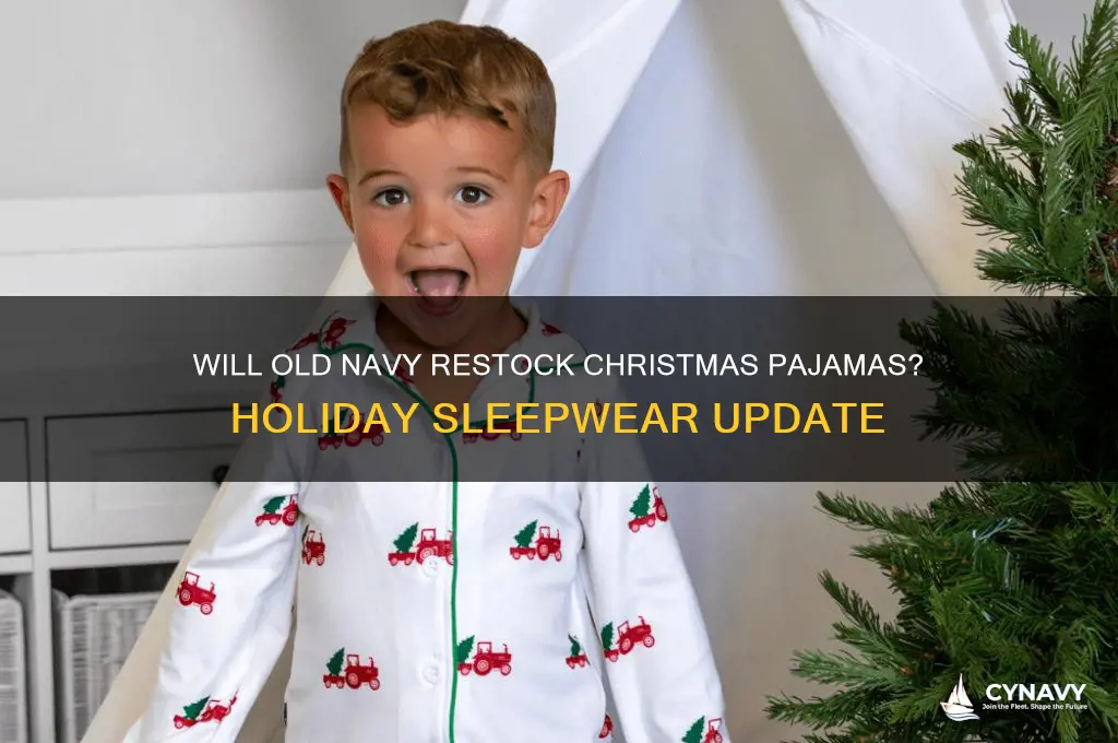 will old navy get more christmas pajamas