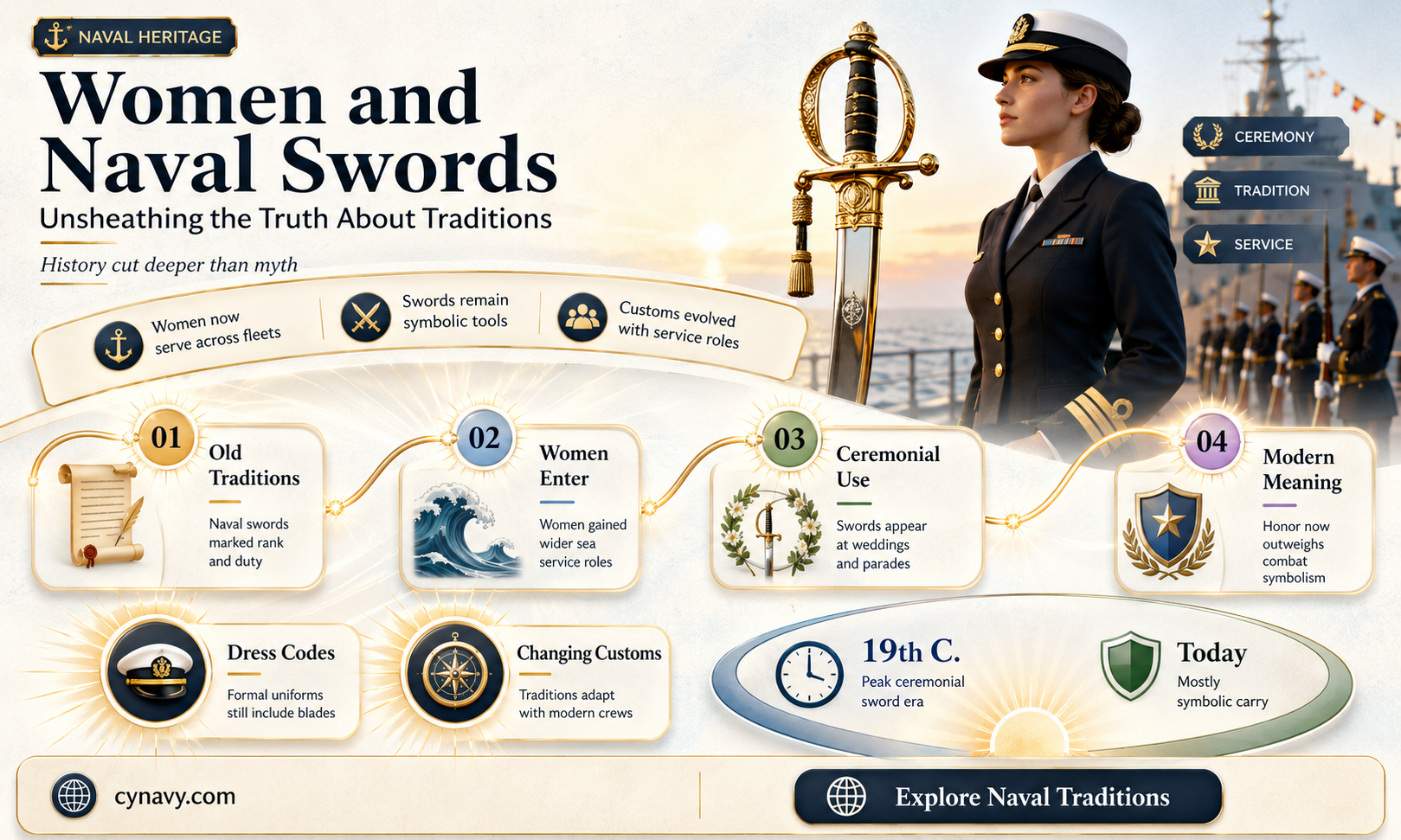 can women get swords in the navy